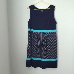 Women's Navy Blue Retro Inspired Dress